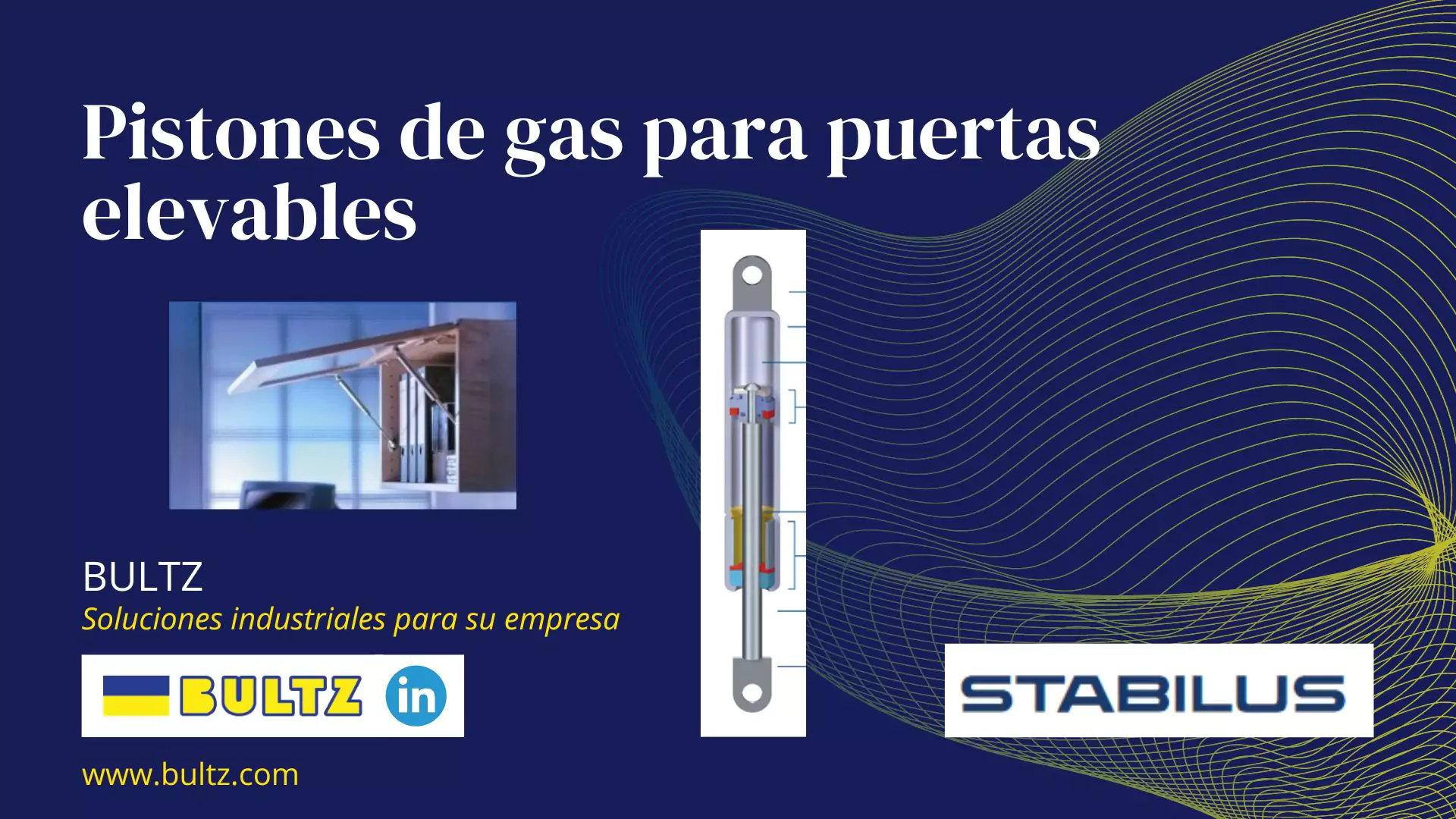 Pistones a gas para puertas elevables